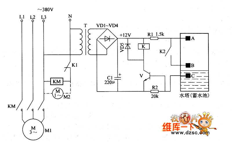 农用自动供水器电路图（十一）