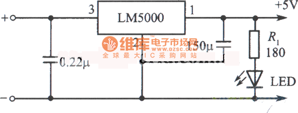稳压电源电路（给TTL集成电路供电）电路图