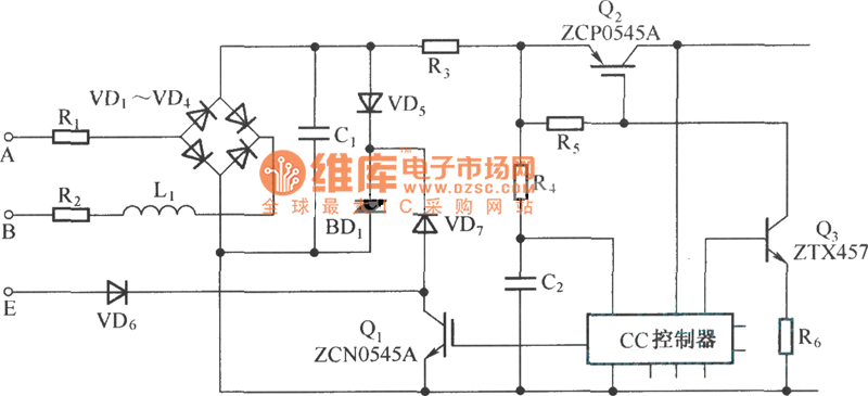 IGBT在电话机接口中的应用电路图