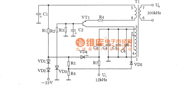300kHz信号发生器电路图