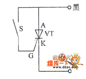 晶闸管采用万用表检测电路图