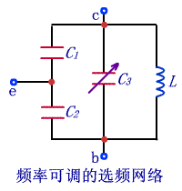 频率可调的选频网络电路图