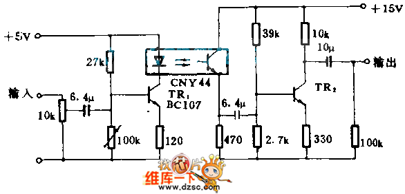 CNY44樱拟隔离电路图