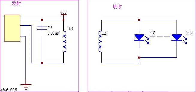 使用无线LED供电电路图